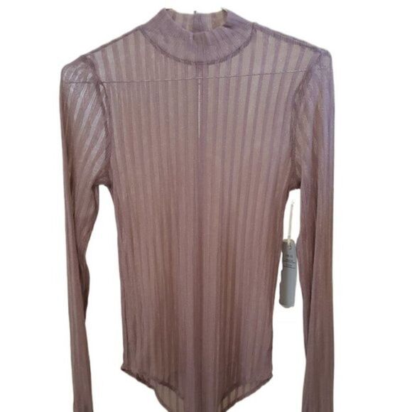 New Iris Shimmery Pink Bodysuit - Picture 2 of 3